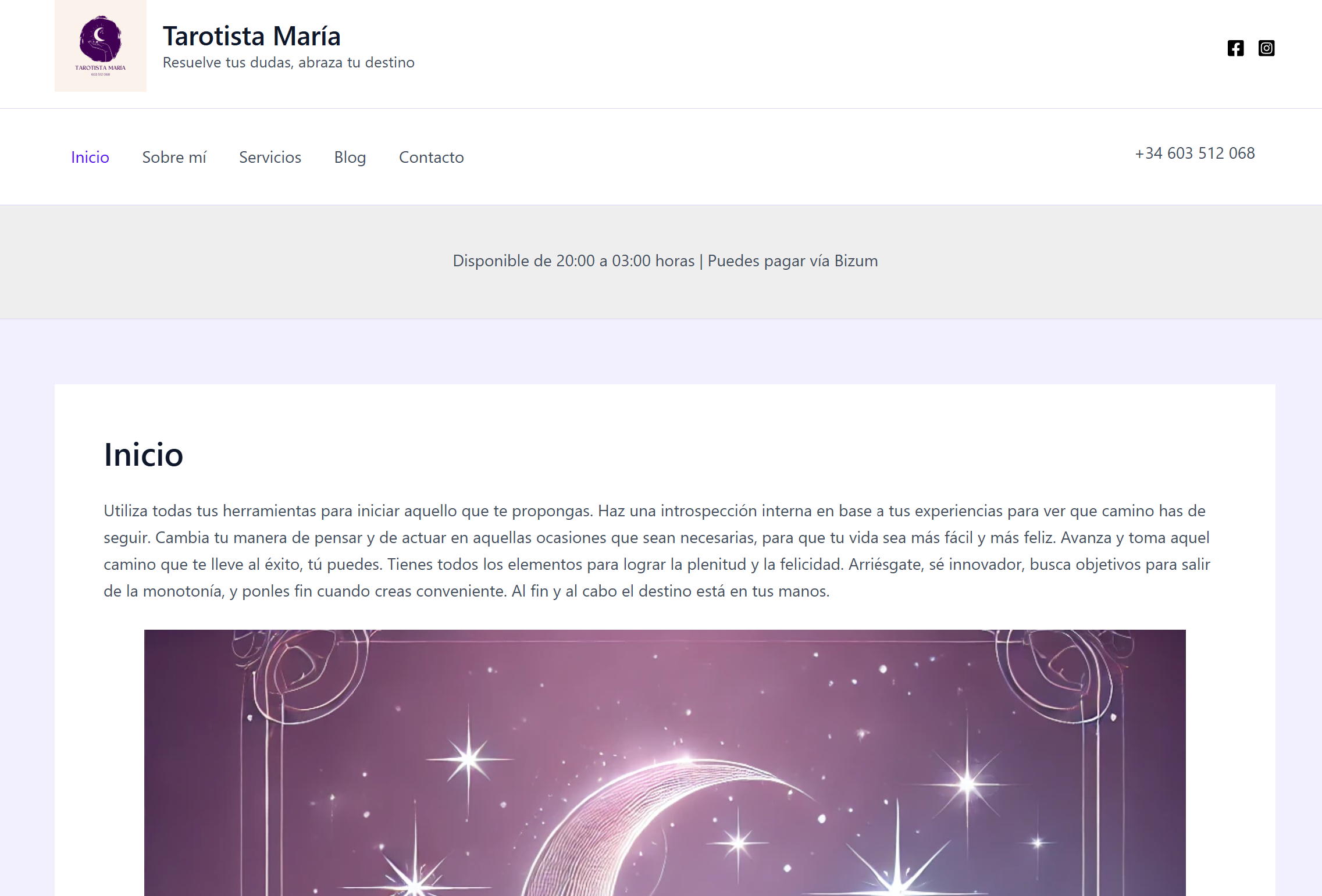Proyecto Tarotista María