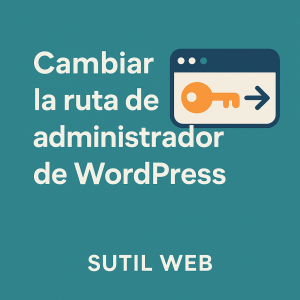 Cambiar la ruta de administrador de WordPress