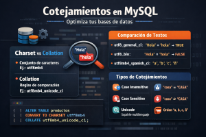 Cotejamientos en MySQL, guía completa para optimizar tus bases de datos